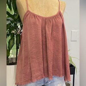 Women’s Mauve spaghetti strap Aerie blouse- size XS